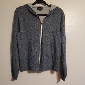 Blue zip up hoodie